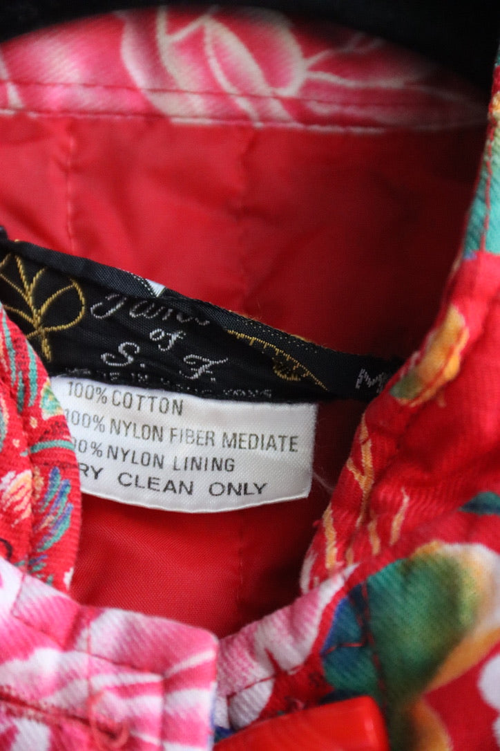Vintage Red Cotton Jacket