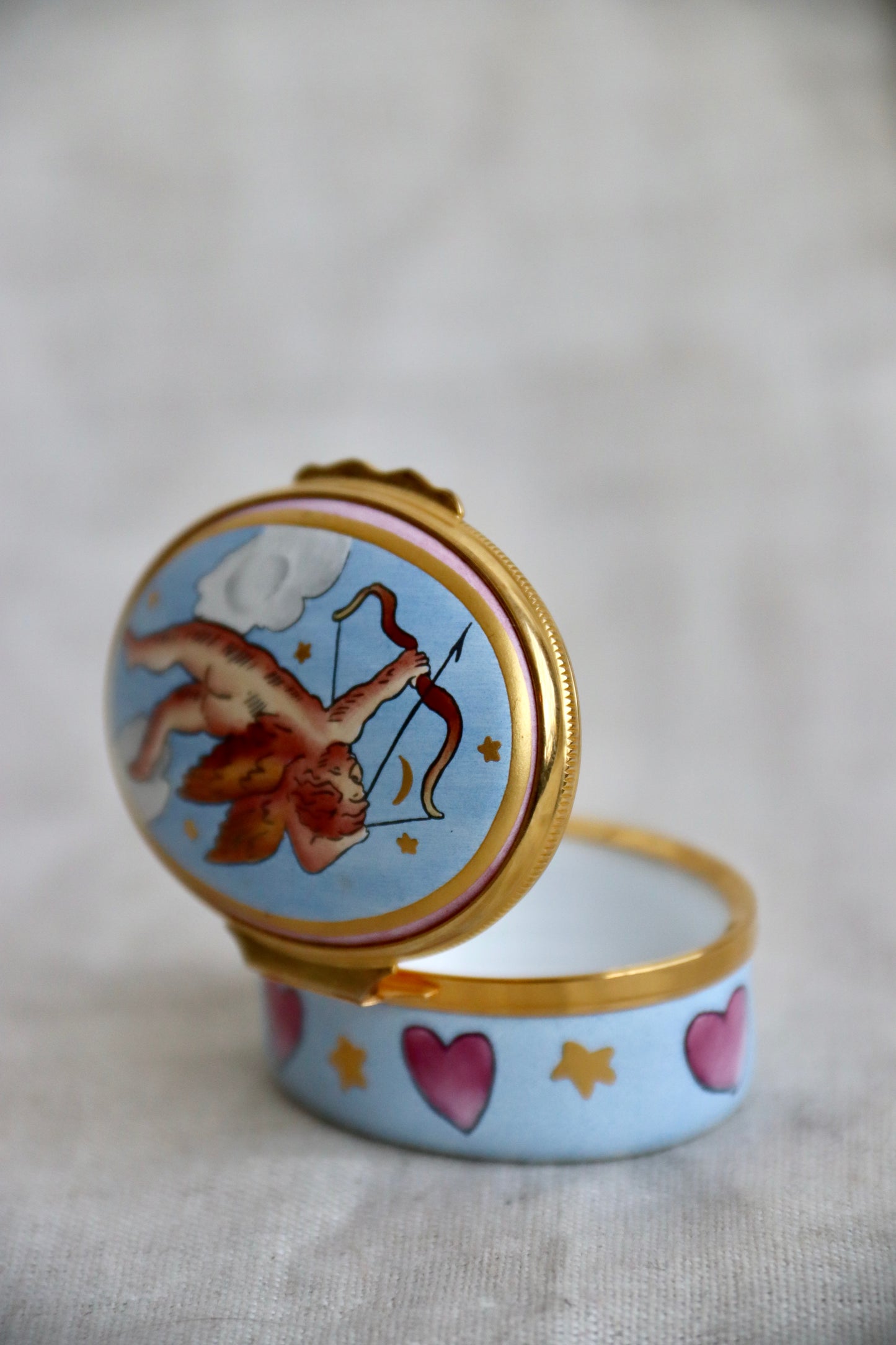 Halcyon Days and Tiffany and Co Cupid Heart Box