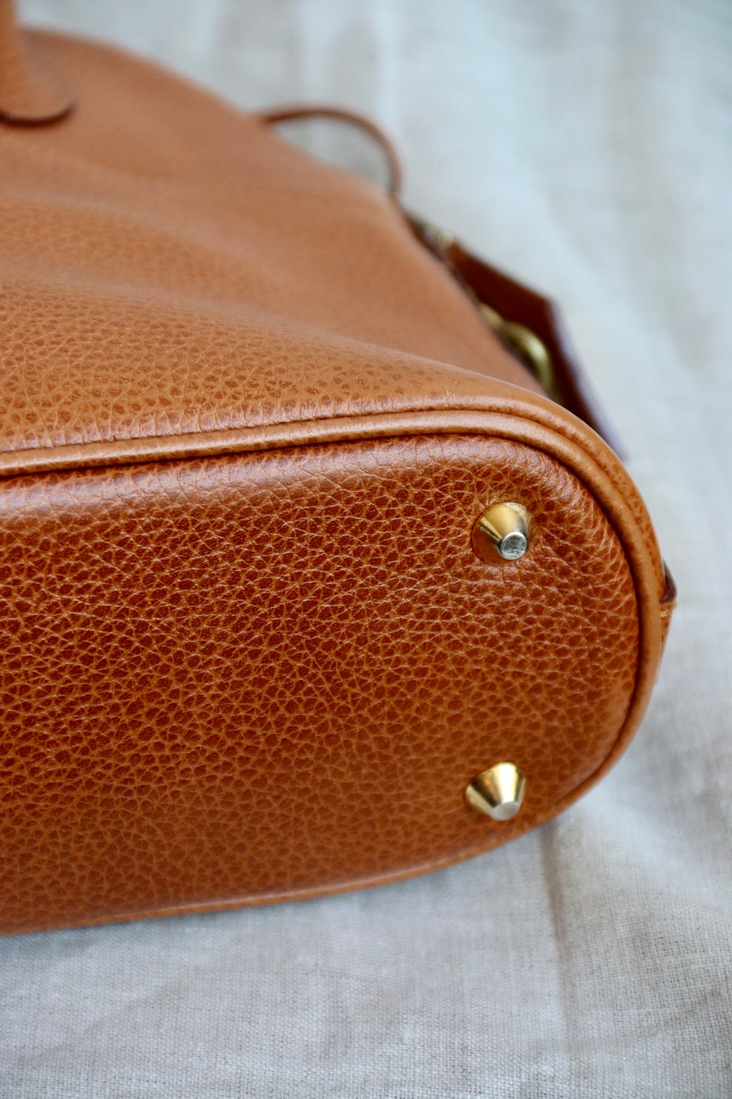 Hermes Style Brown Leather Purse