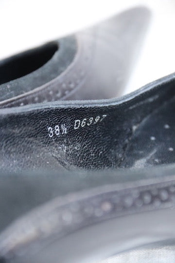 Geox Respira Black Leather Heels
