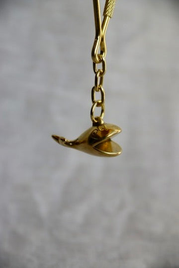Vintage Brass Sea Animal Keychains