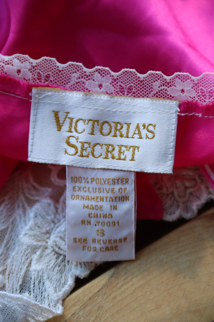 Victoria’s Secret Cropped Pink Slip Top