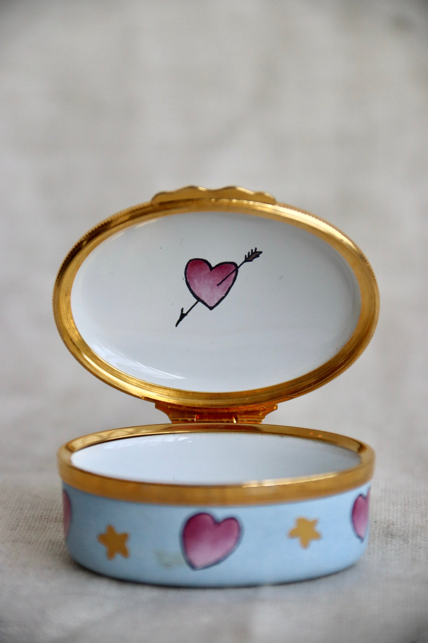 Halcyon Days and Tiffany and Co Cupid Heart Box
