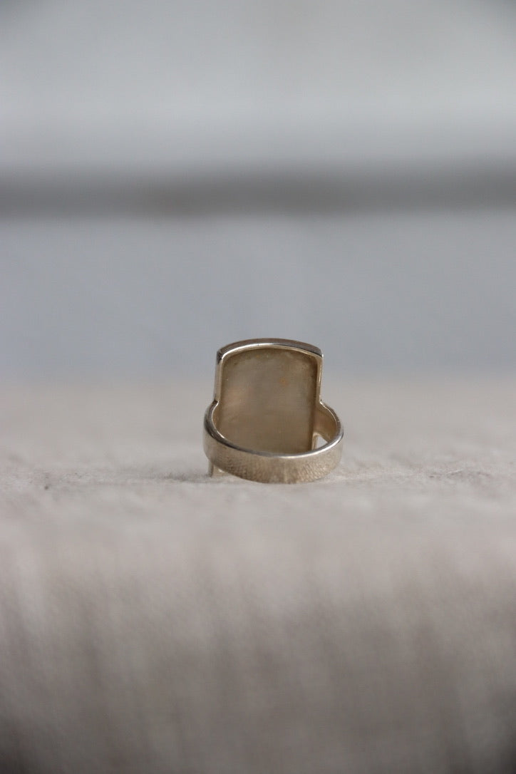 Sterling Silver Square Face Ring