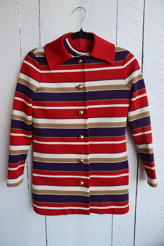 Vintage 60s James Kenrob by Dalton Red Top and Coat Set