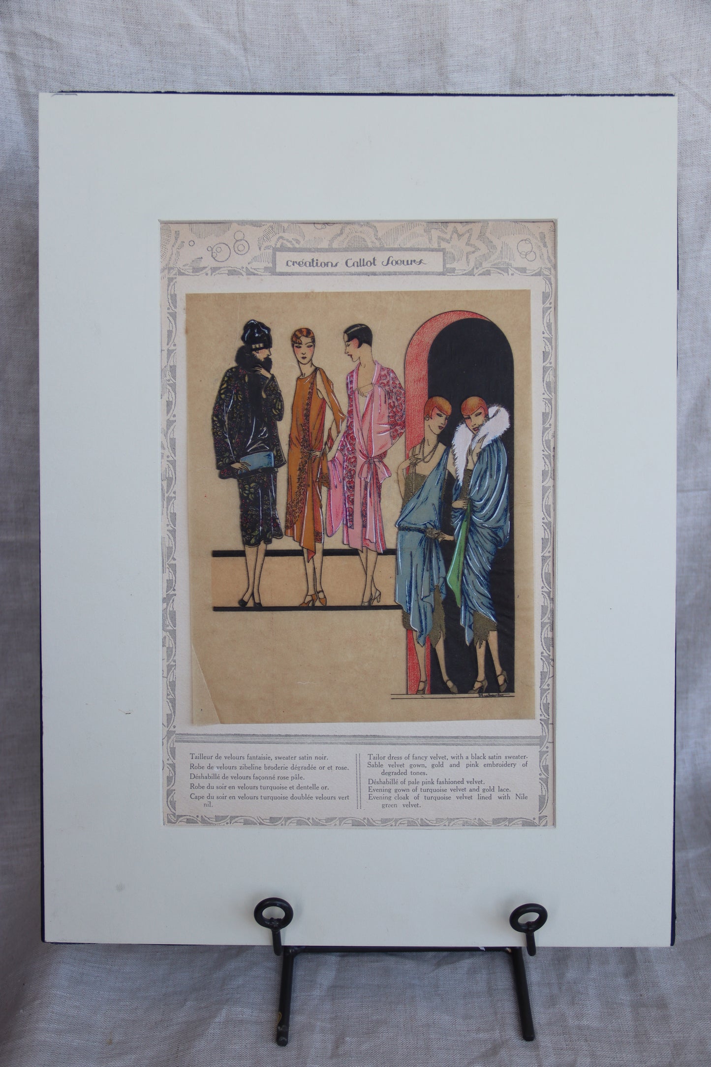 Original French Art Deco 1920s Fashion Pochoir Prints