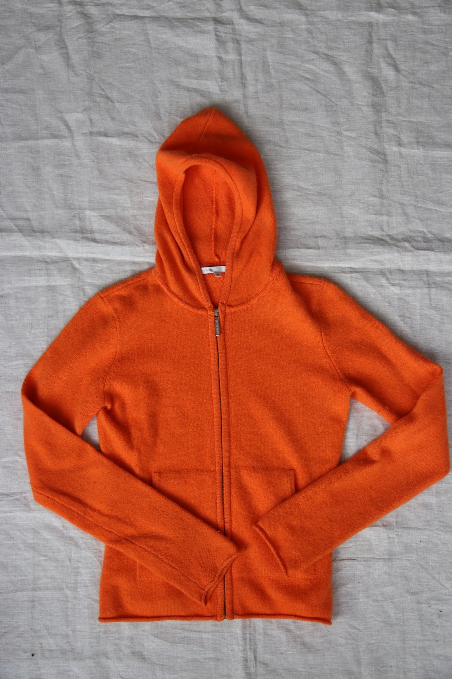 Vince Cashmere Zip Up Hoodie Sweaters