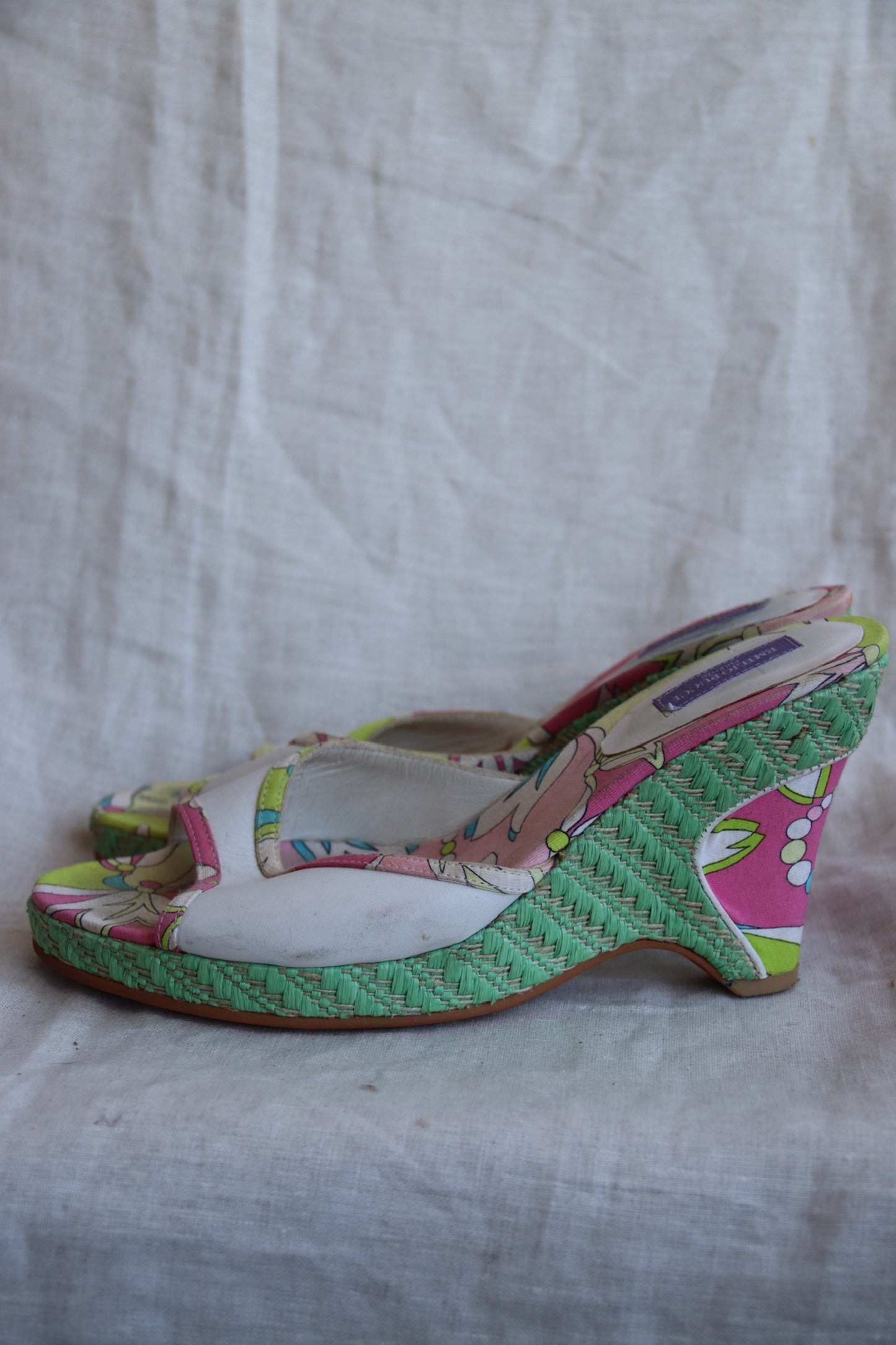 Emilio Pucci White Wedge Heels - 9