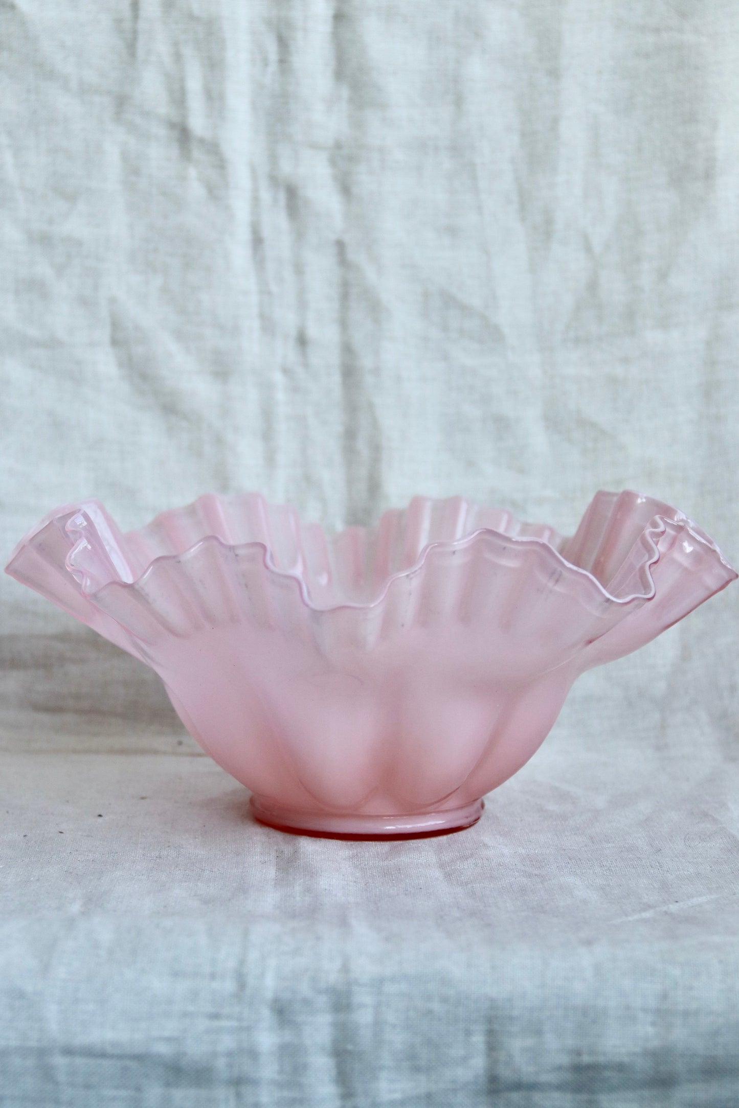 Pink Ruffle Edge Bowl