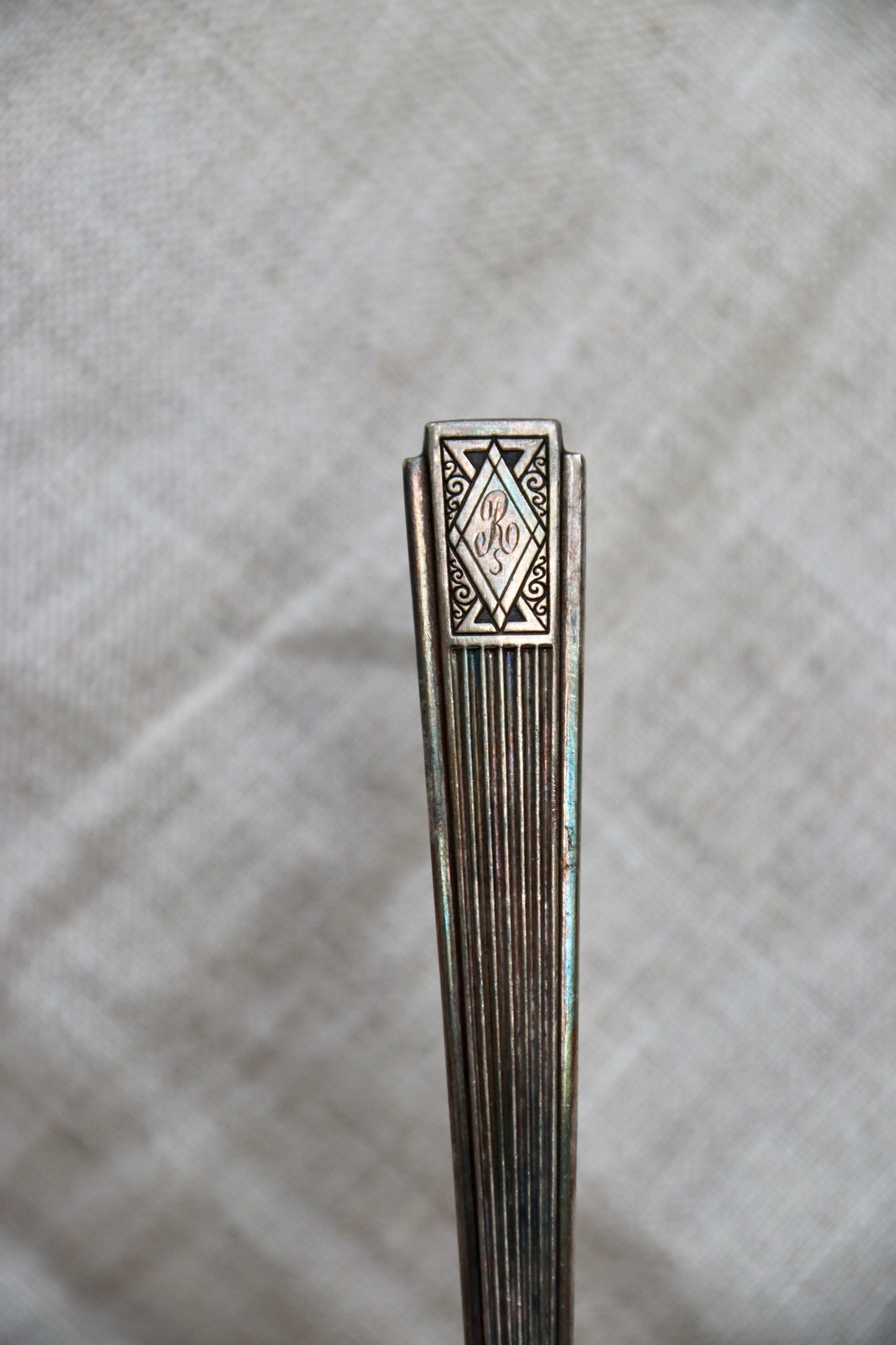 10 Piece Set of Art Deco Silverware