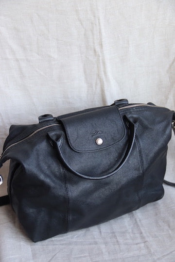 Longchamp Black Leather Bag