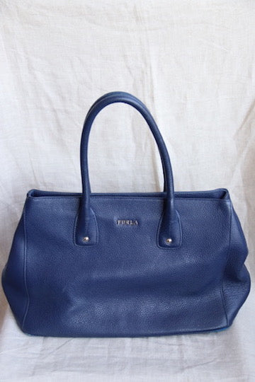 Furla Blue Leather Bag