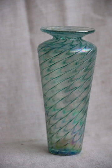 Swirled Art Glass Vase