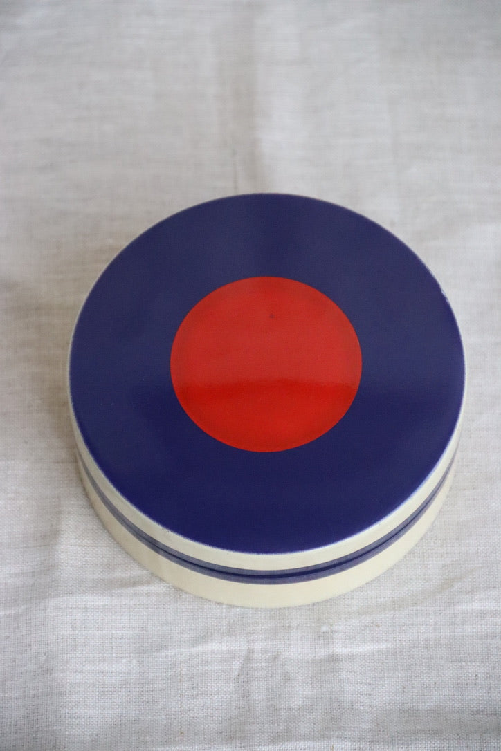 Vintage Set of Blue Coasters with Box