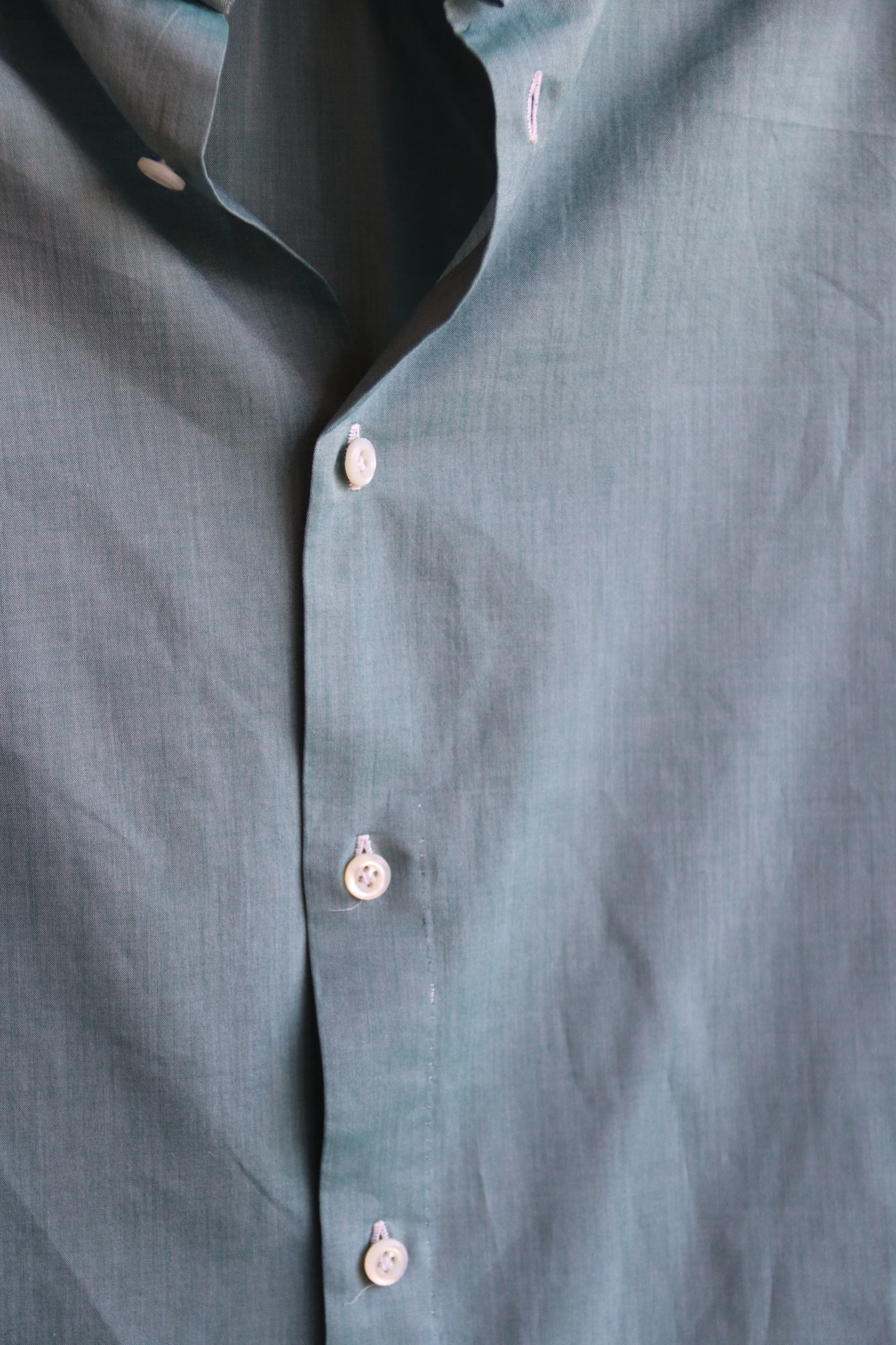 Borrelli Napoli Mens Green Button Down Shirt