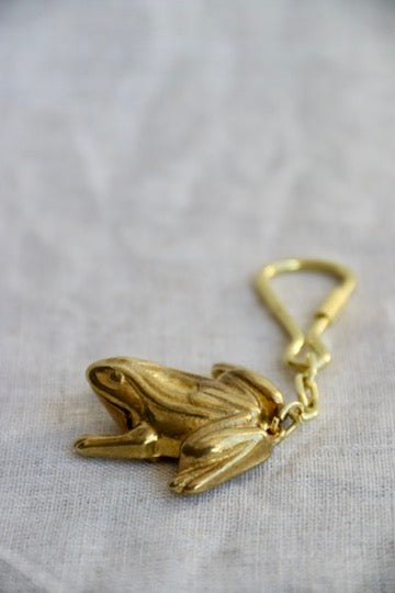 Vintage Brass Sea Animal Keychains