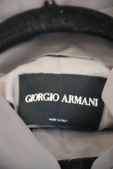 Giorgio Armani Grey Trench Coat