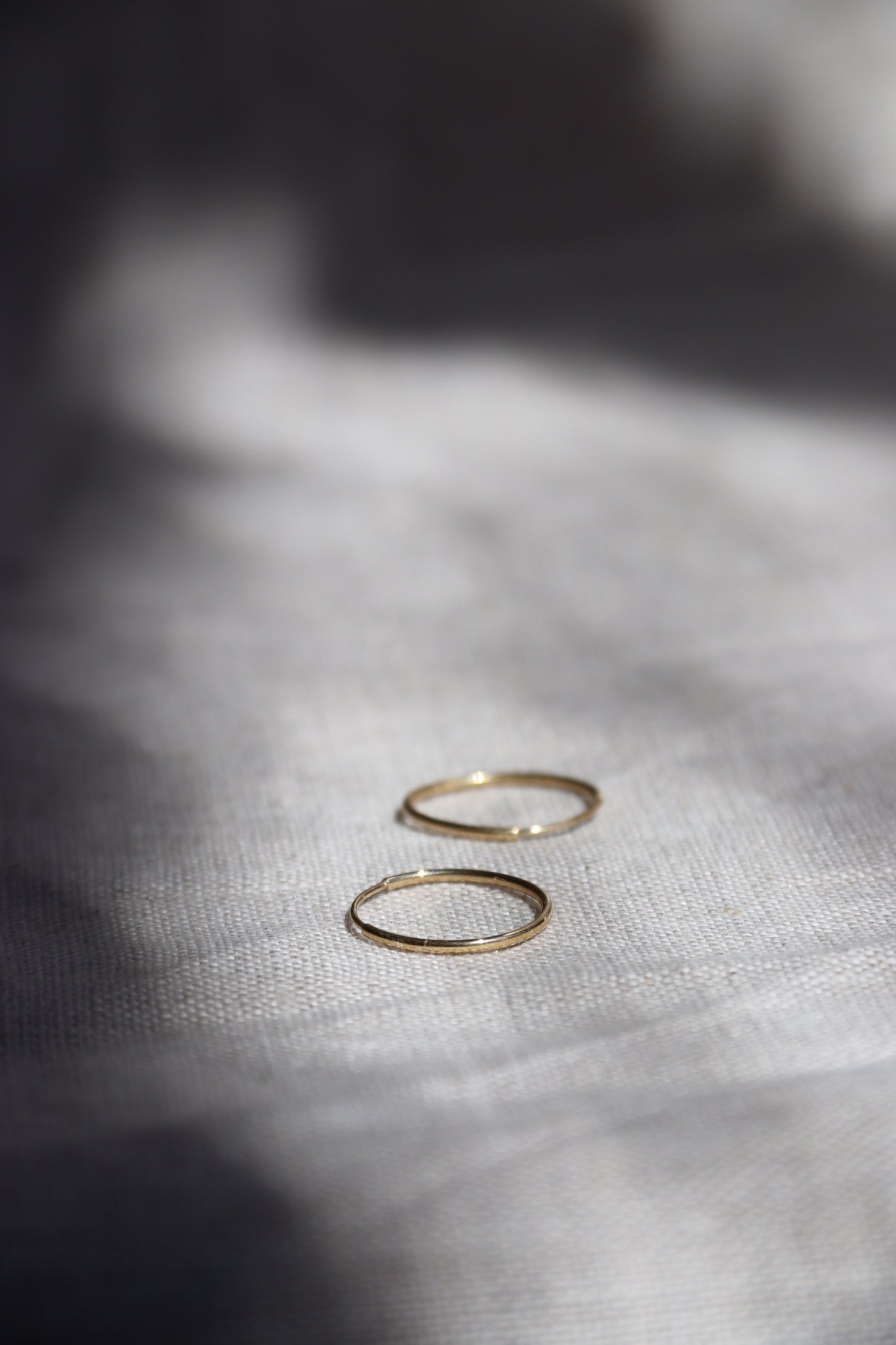 14K Gold Endless Hoop Earrings