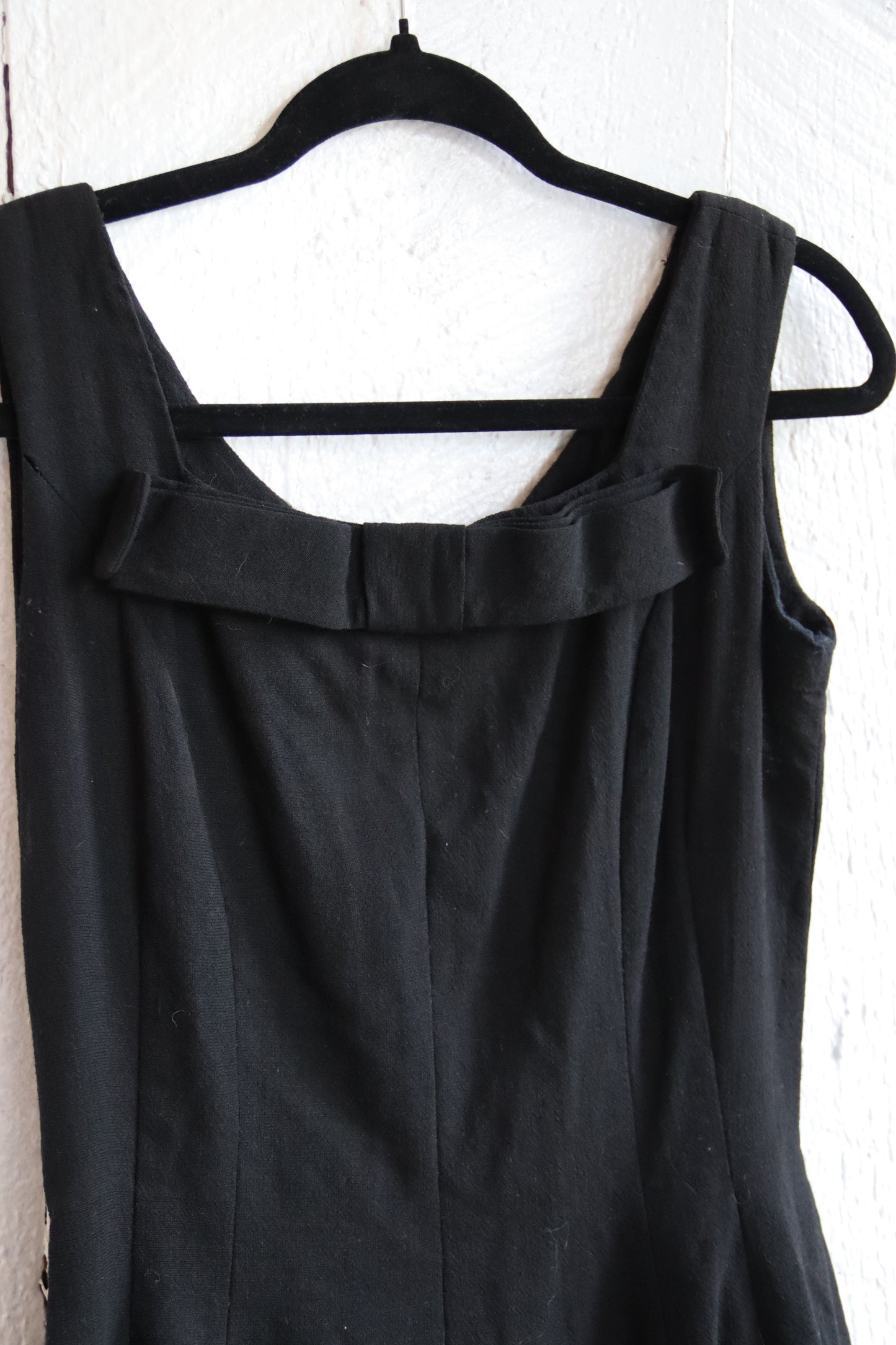 Vintage Black Dress with Bows