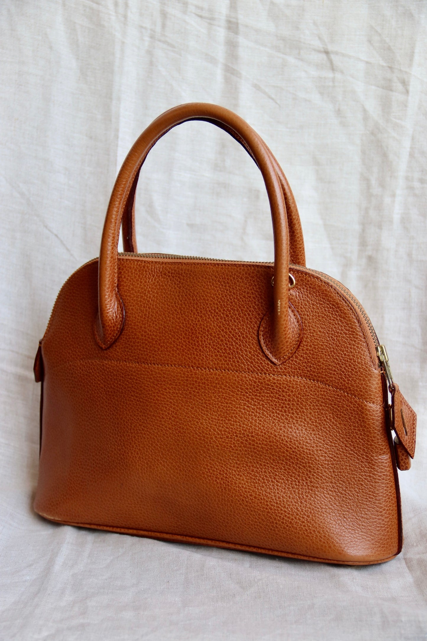 Hermes Style Brown Leather Purse