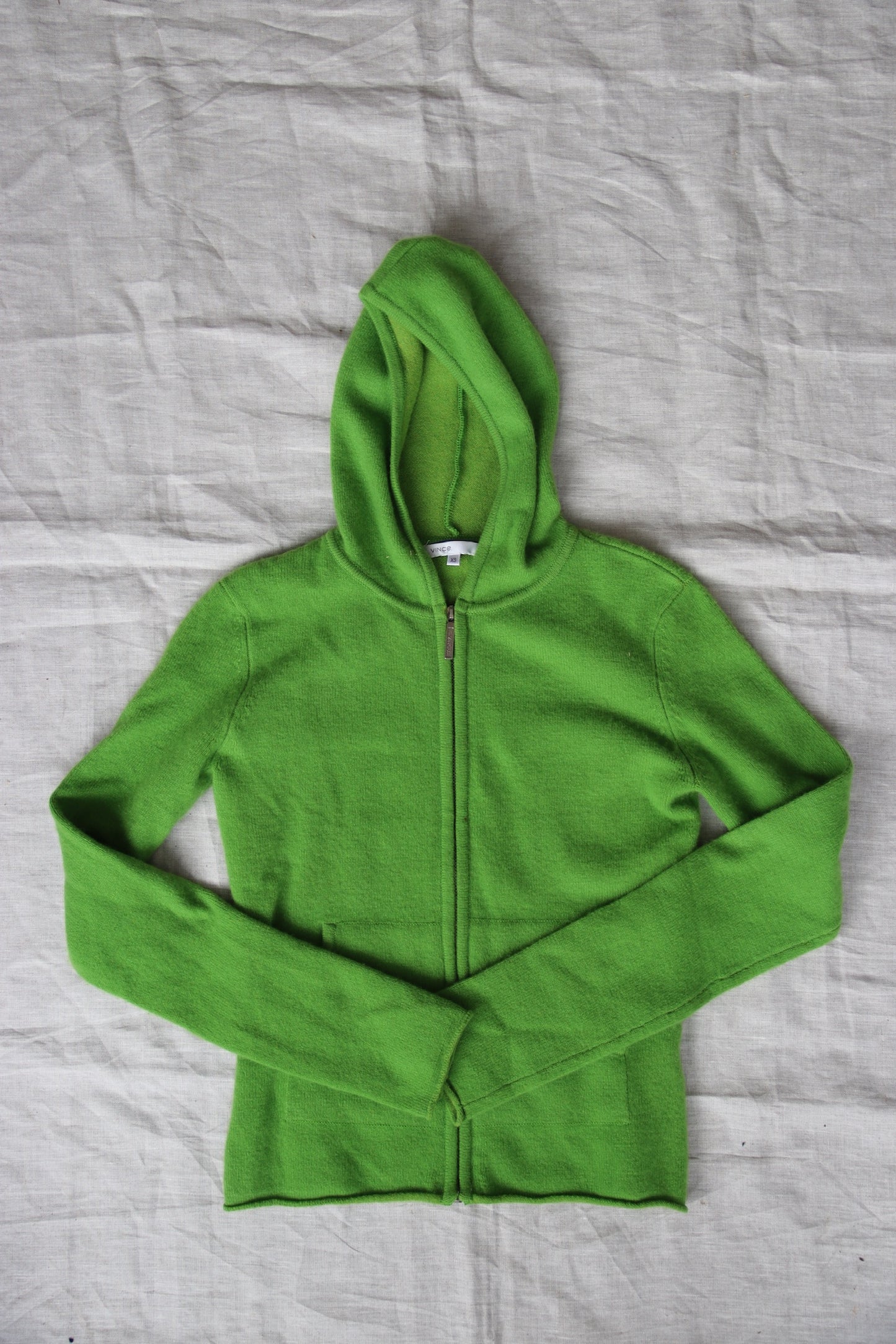 Vince Cashmere Zip Up Hoodie Sweaters