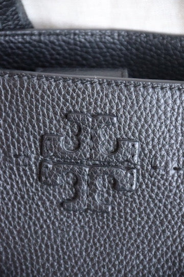 Tori Burch Black Leather Bag with Tassle