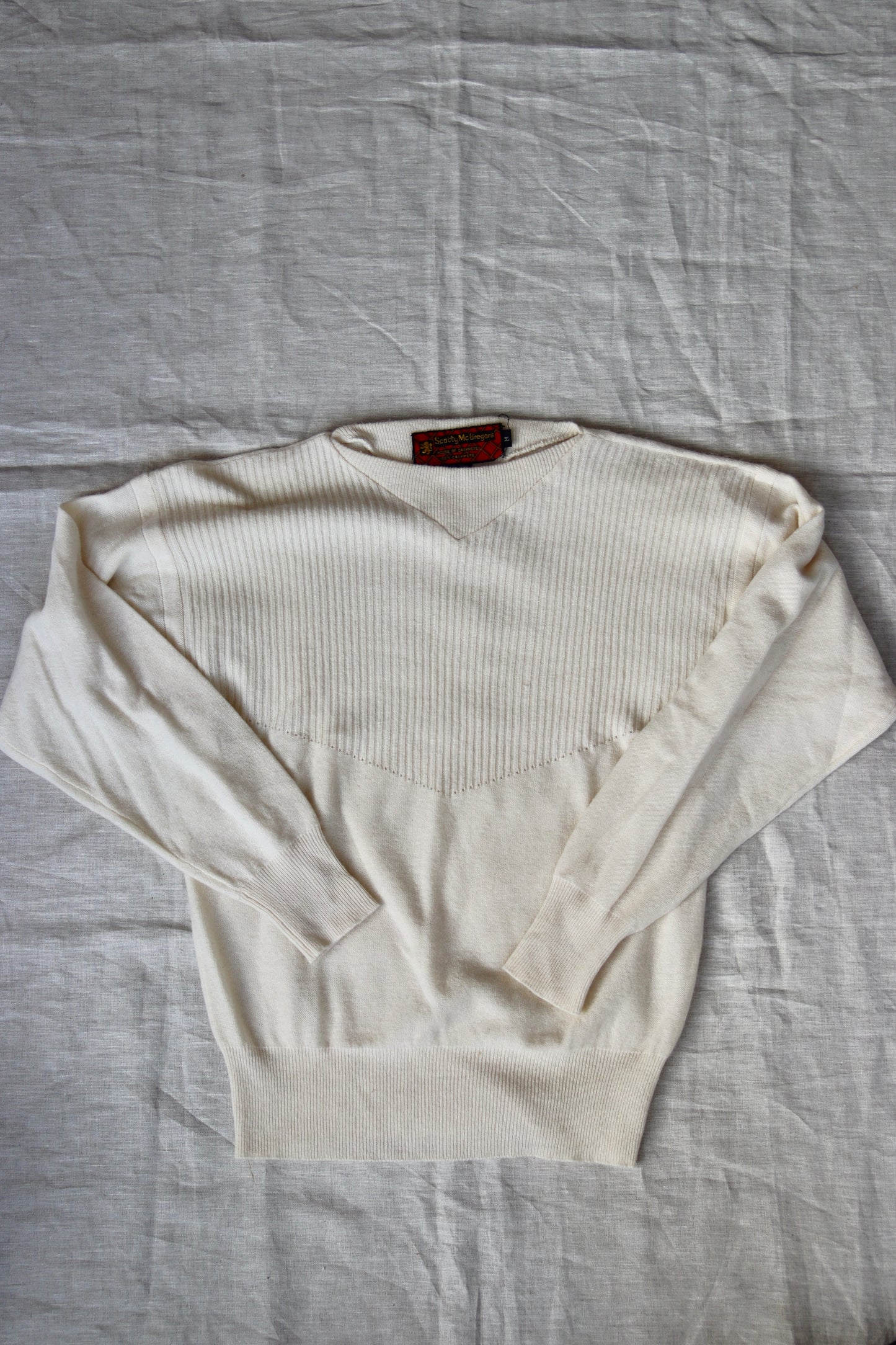 Scotty McGregors Cream Cashmere Sweater