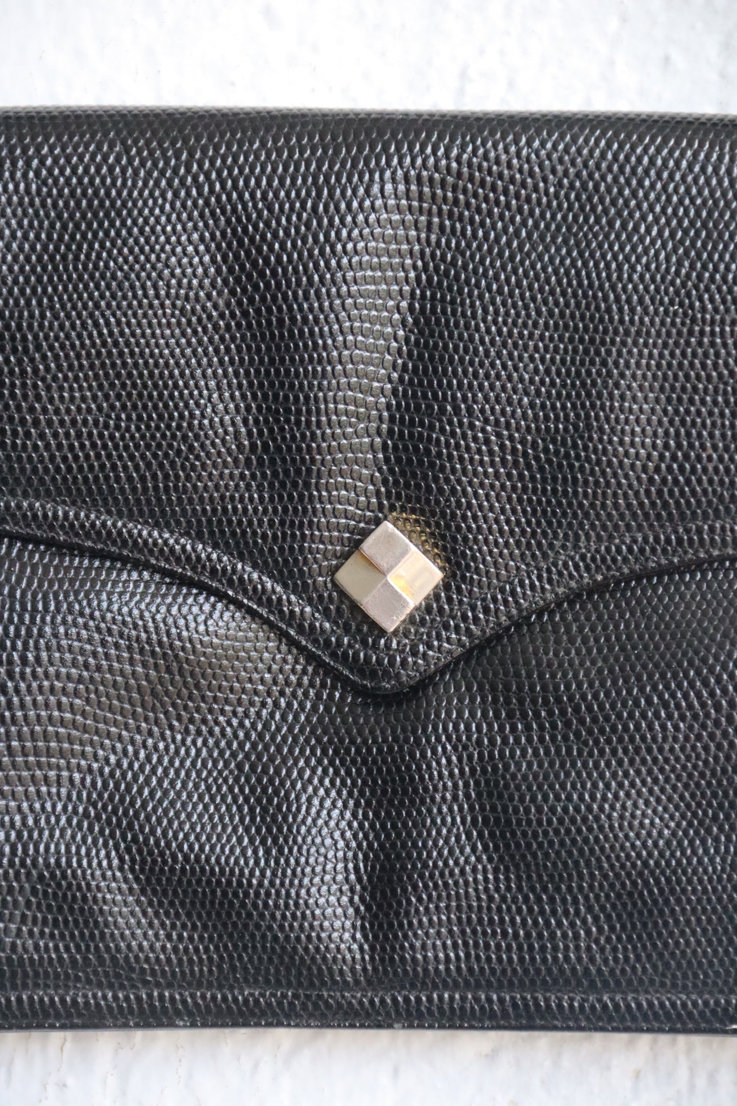 Vintage Morris Moskowitz Black Leather Hand Bag