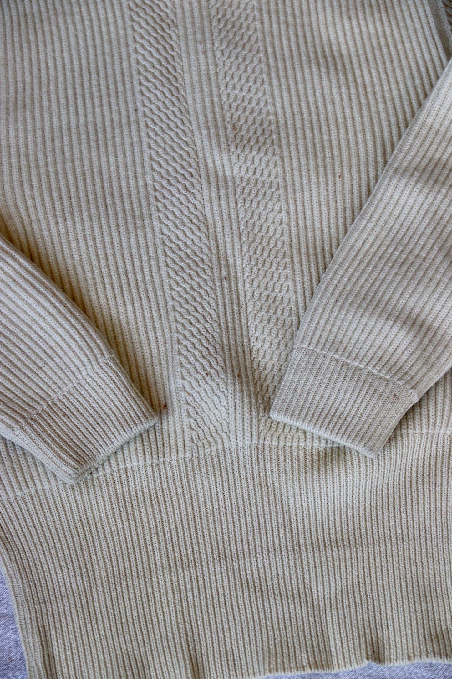 Vintage Susan Sport Store Cream Ski Sweater