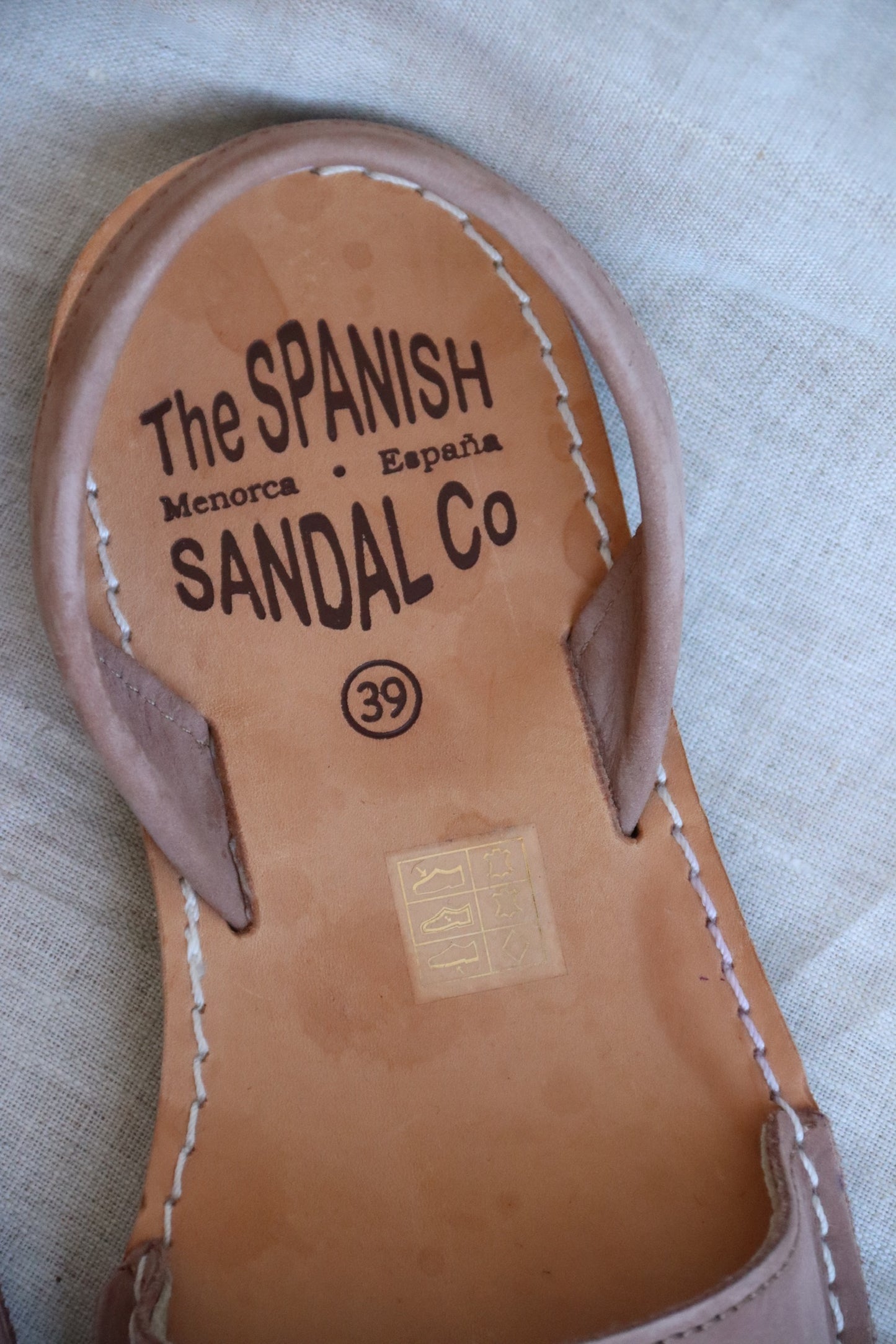 The Spanish Sandal Co Tan Flats - 39