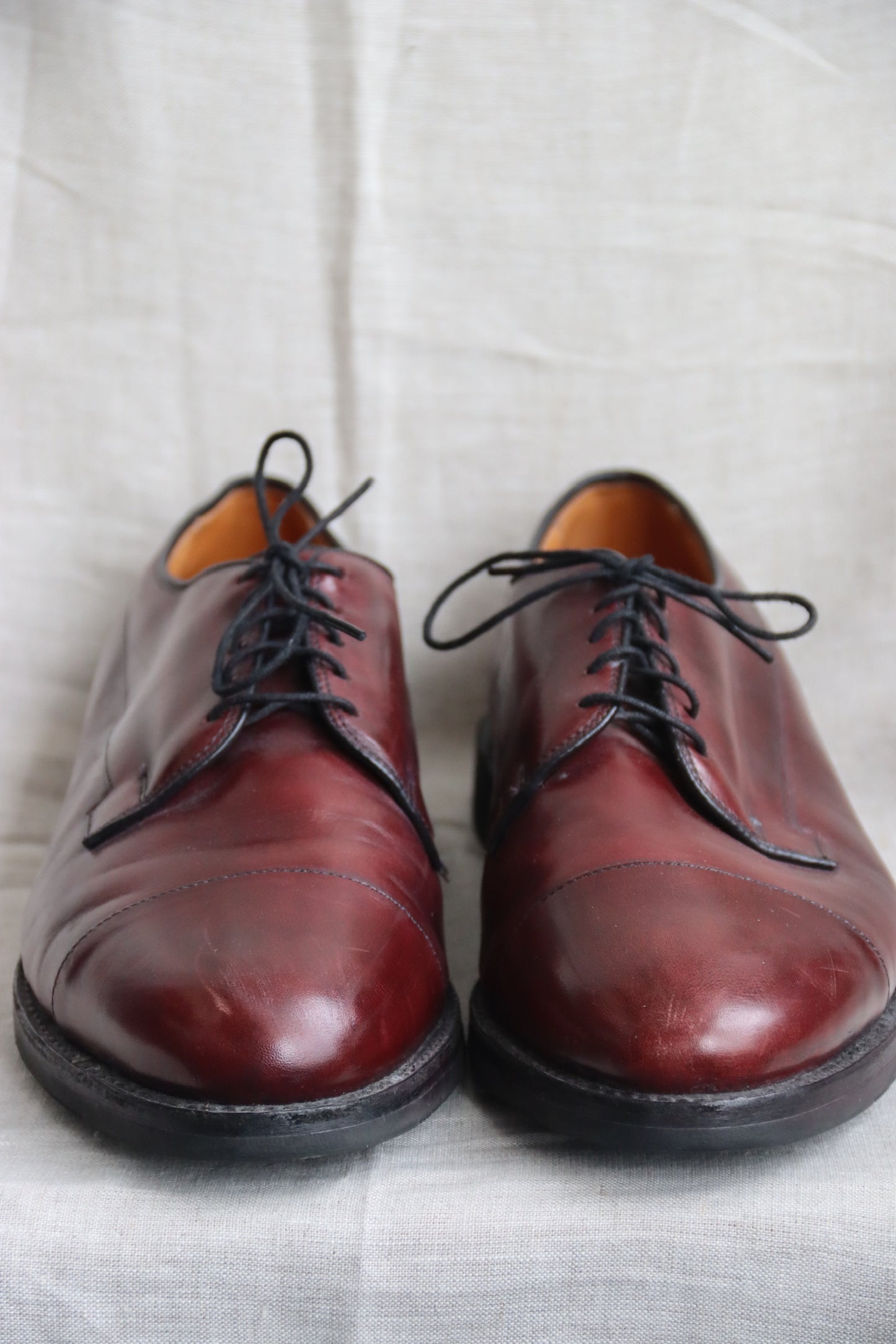 Allen Edmonds Bergland Red Brown Leather Dress Shoes - 9.5