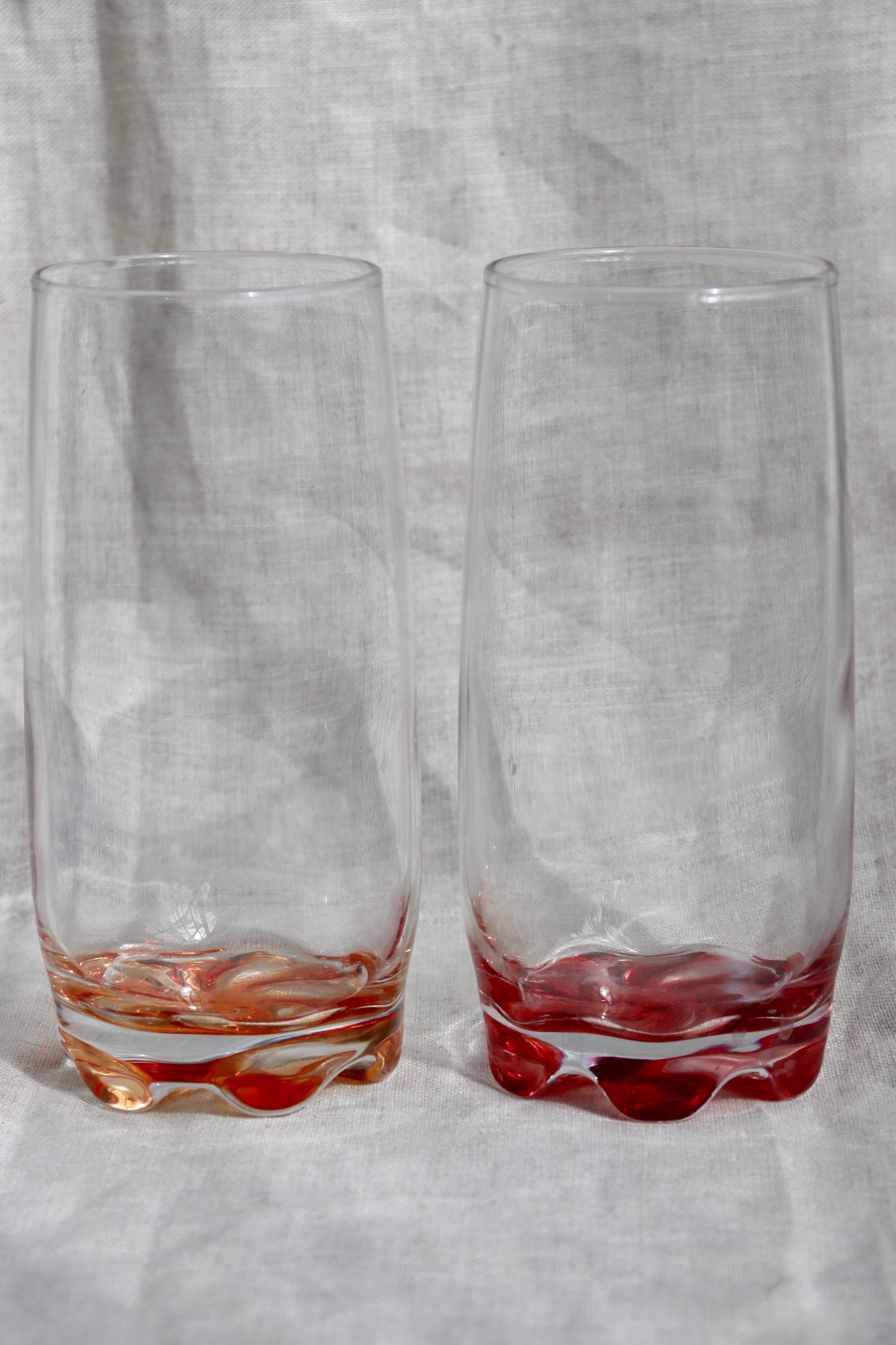 Set of 4 Color Glass Drinking Tumblers