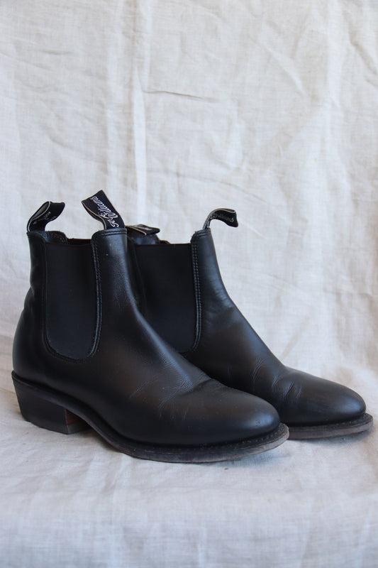 R. M. Williams Black Chelsea Boots - 7.5