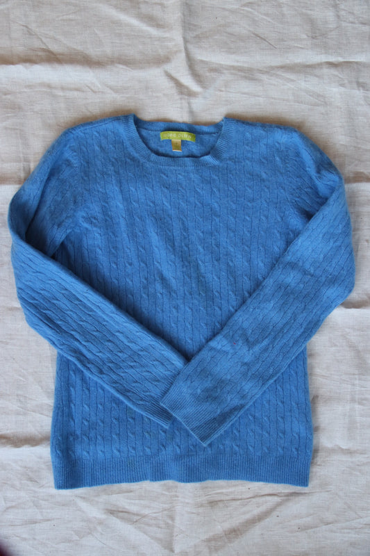 Sigrid Olsen Blue Cashmere Sweater