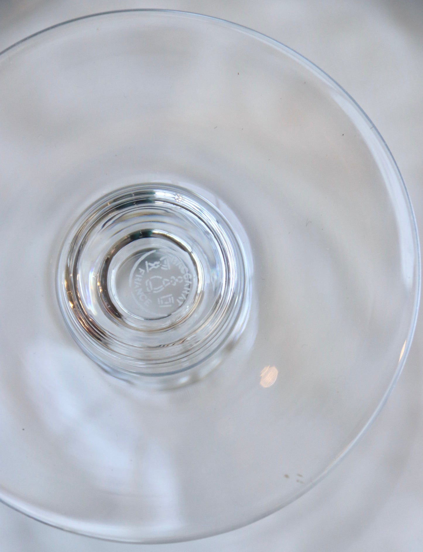 Set of 4 Baccarat Provence crystal water goblets