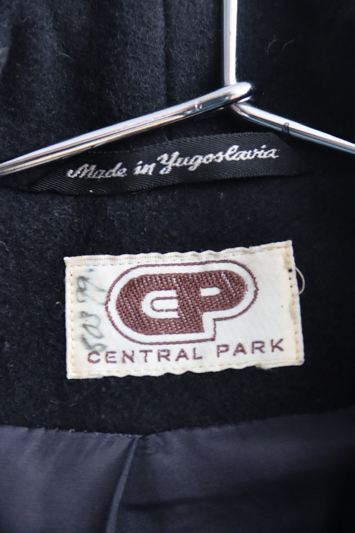 Vintage Central Park Yugoslavia Black Coat