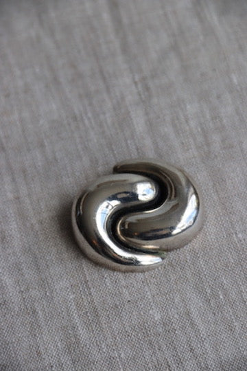 Sterling Silver Yin Yang Pin
