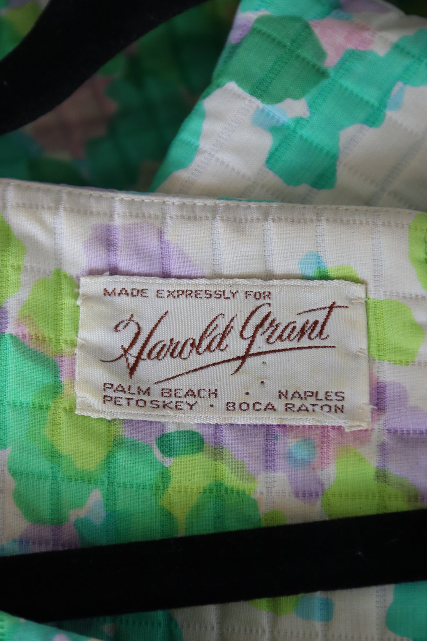 Harold Grant Green Quilt Maxi Dress - 1970s
