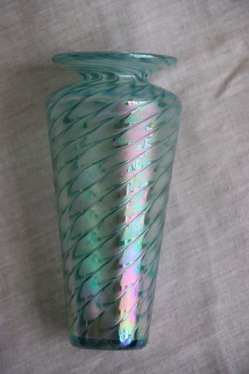 Swirled Art Glass Vase