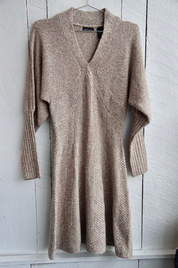 Moda International Tan Knit Dress