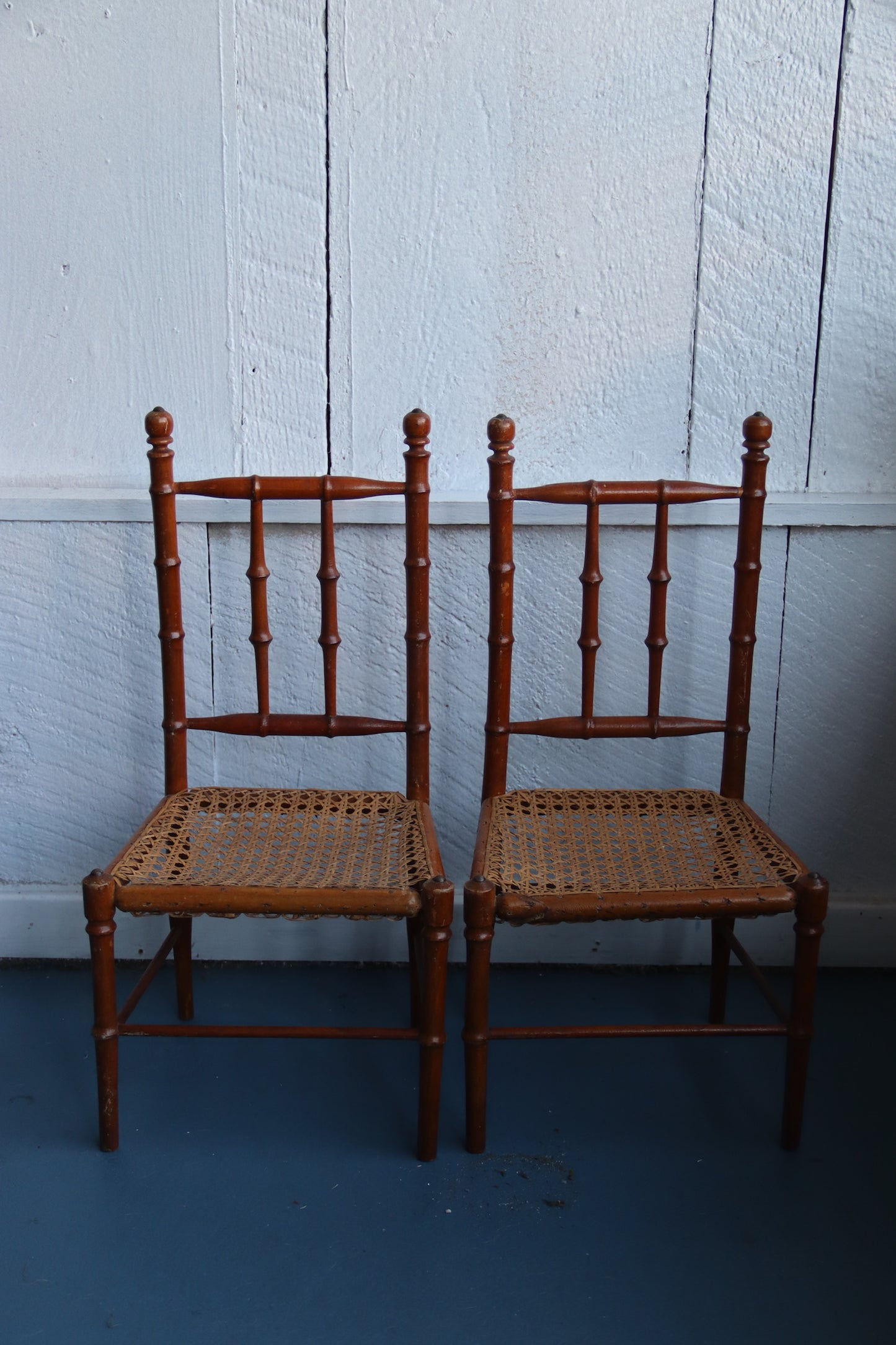 Pair of Miniature Side Chairs, 20th Century - as is