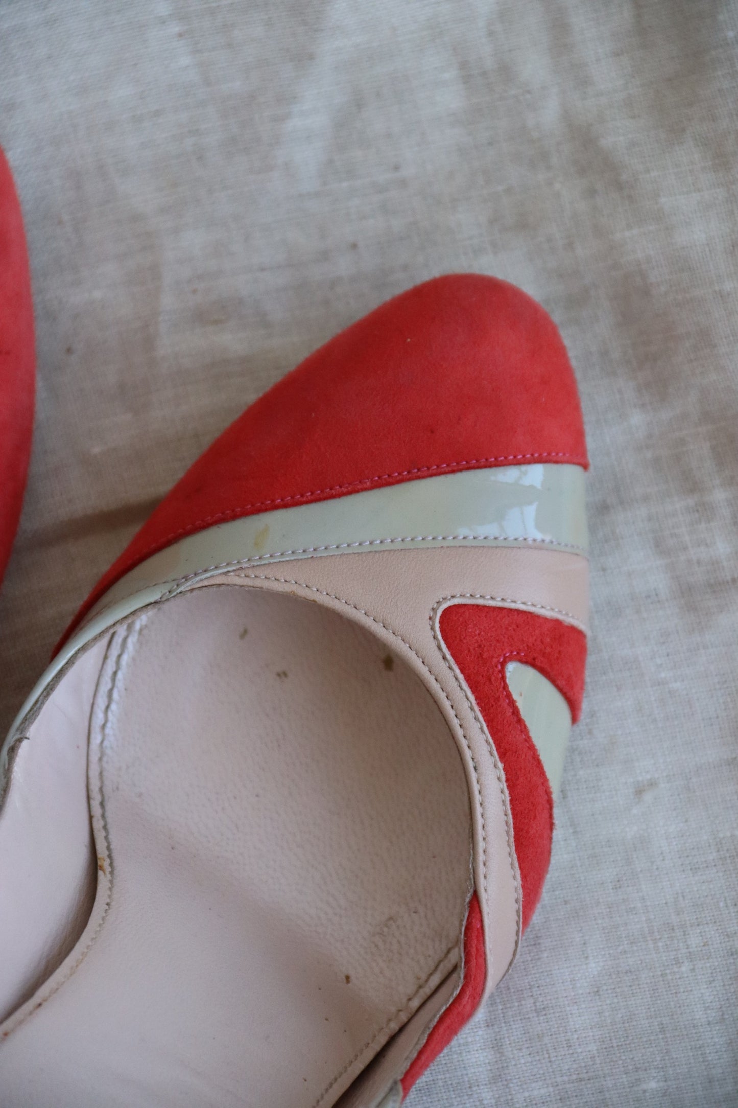Emilio Pucci Red Suede Heels - 39