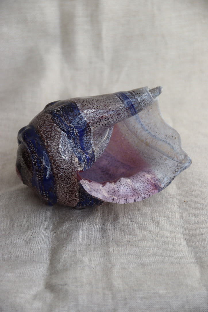 Handmade Glass Seashell Paperweight