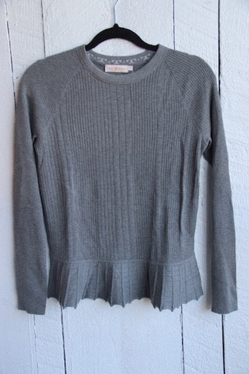 Tory Burch Grey Cashmere and Silk Sweater