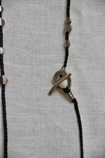 Jill Platner Tupelo Wrap Long Black Necklace