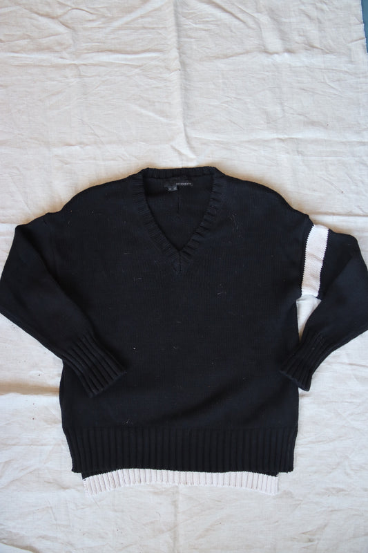 360 Sweater Black and White Cotton Sweater