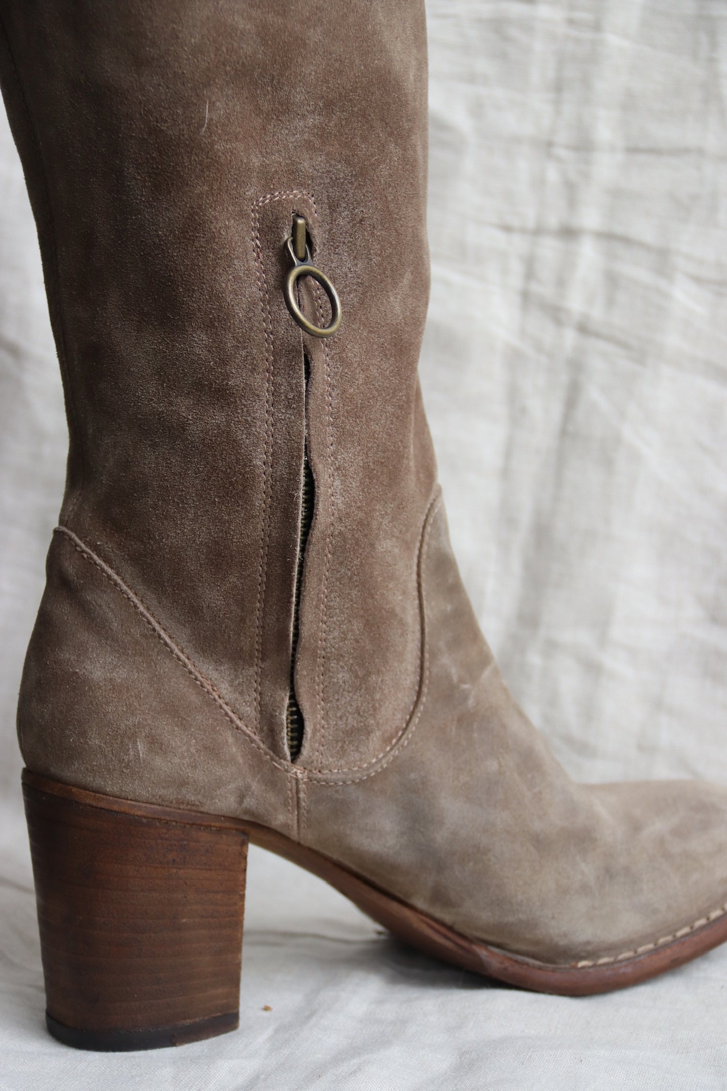 Florentini + Baker Leather Heeled Boots - 41