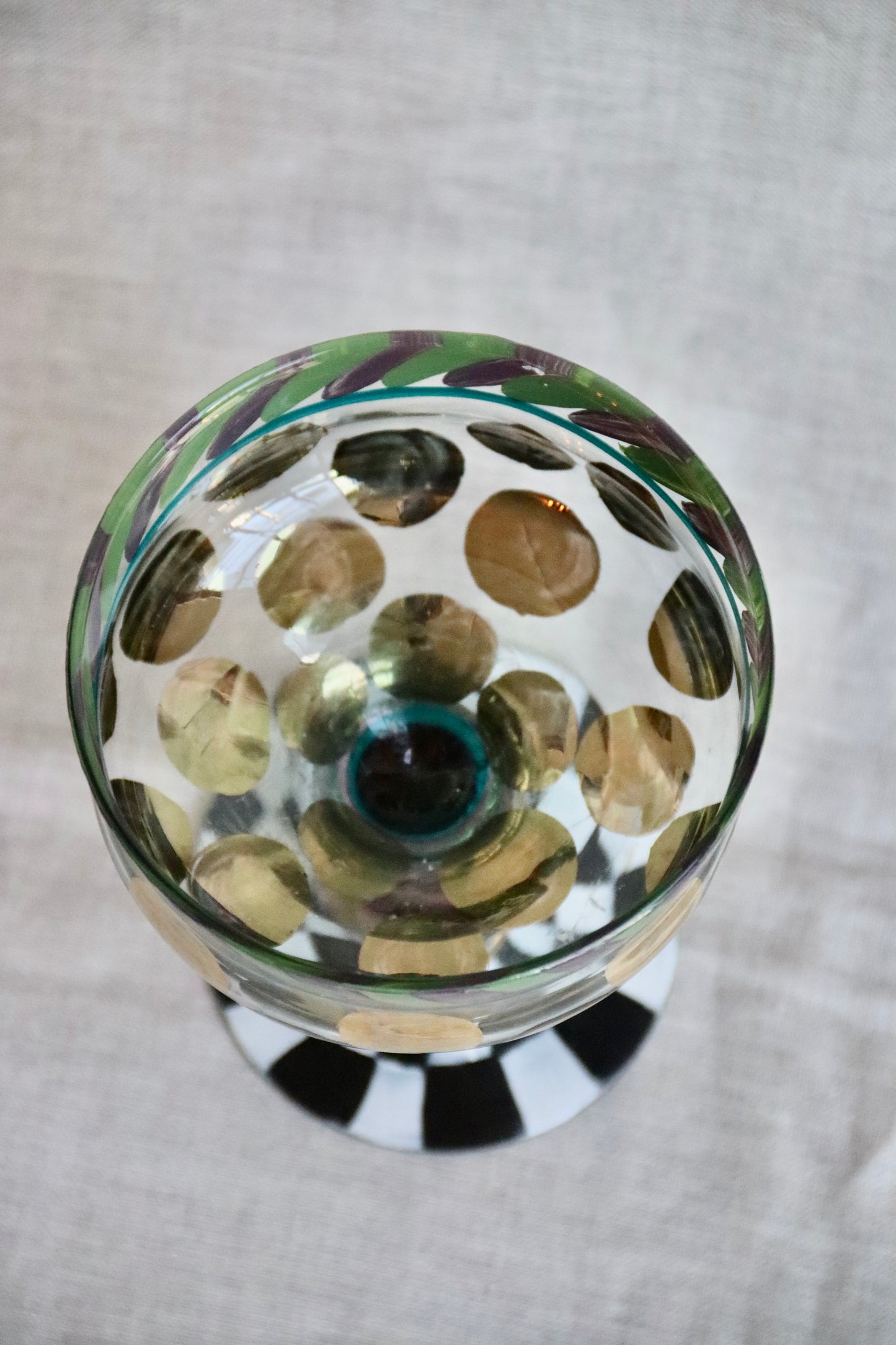 Mackenzie Childs Carnival Glass