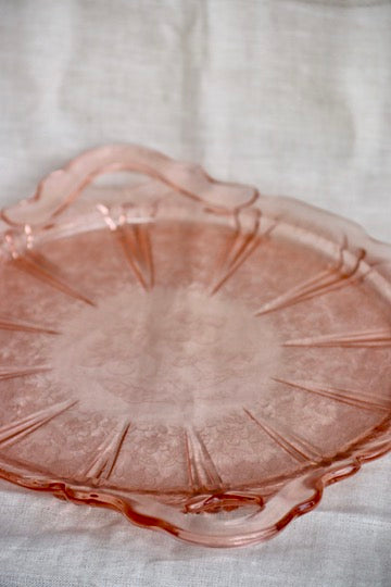Cherry Blossom Pink Handled Tray