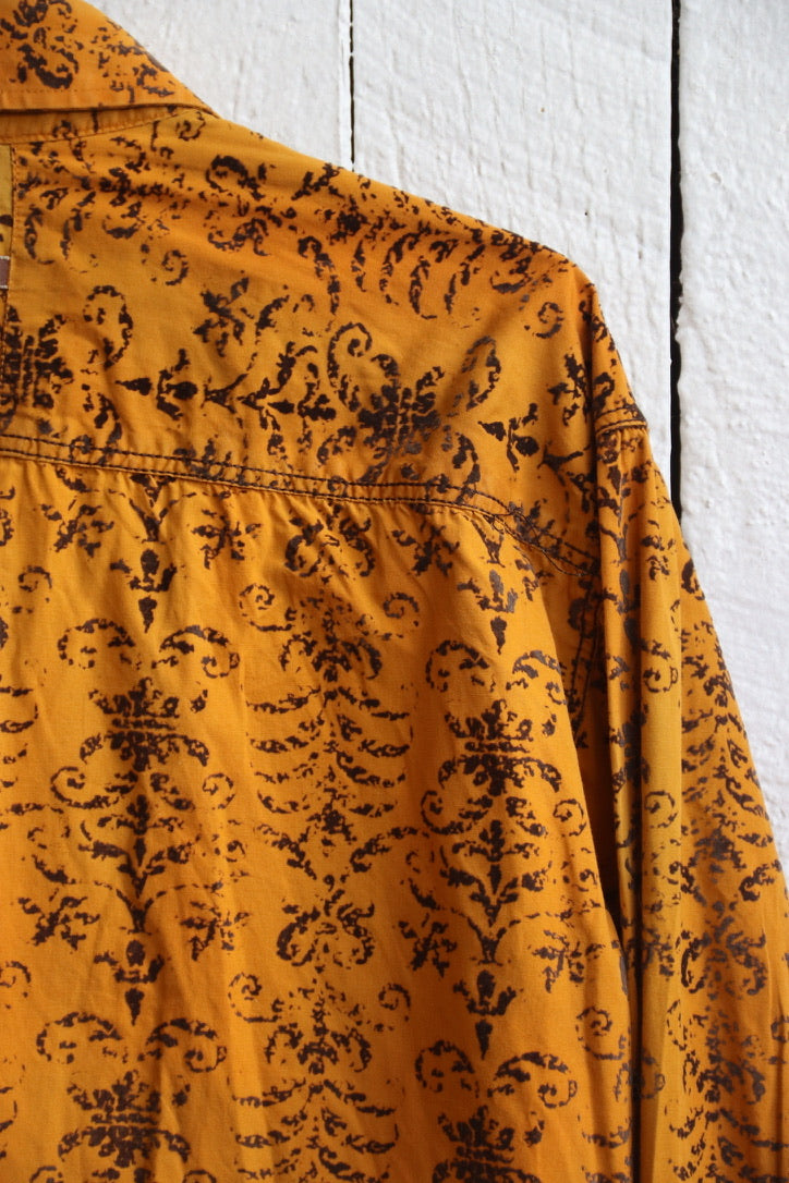Vintage Italia Orange Velvet Shirt